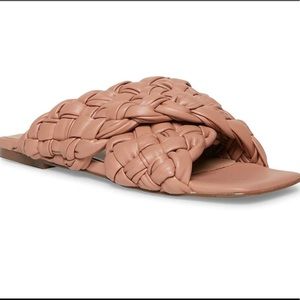 Steve Madden braided slides size 8 1/2-excellent condition